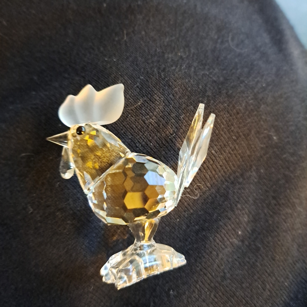 Swarovski Crystal 2" Rooster Excellent Condituon 7674